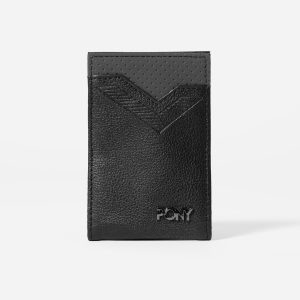 GIL TWO FOLD BLACK WALLET WITH MAGNETIC
