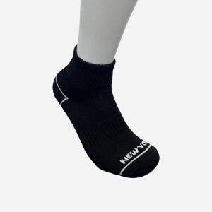 MEN'S HIGH QUARTER ATHLETIC BLACK SOCKS 10 PACK