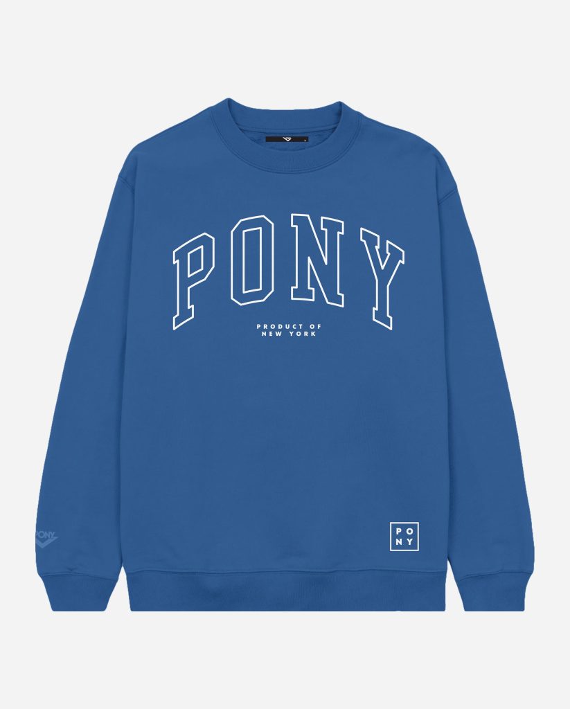 COLLEGIATE EMBROIDERED CREWNECK