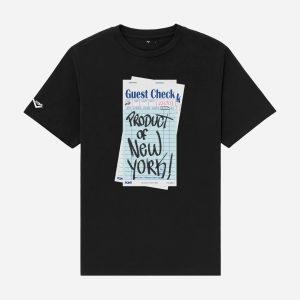GUEST CHECK BLACK TEE