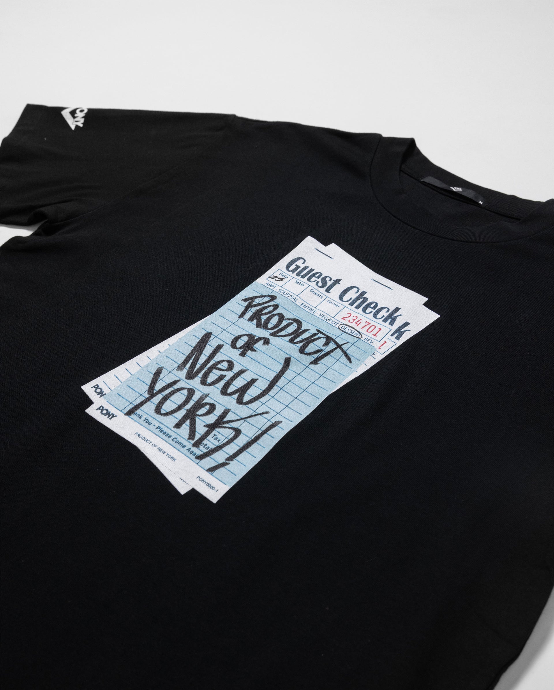 GUEST CHECK BLACK TEE - Image 2
