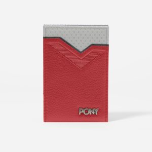 GIL TWO FOLD RED WALLET WITH MAGNETIC