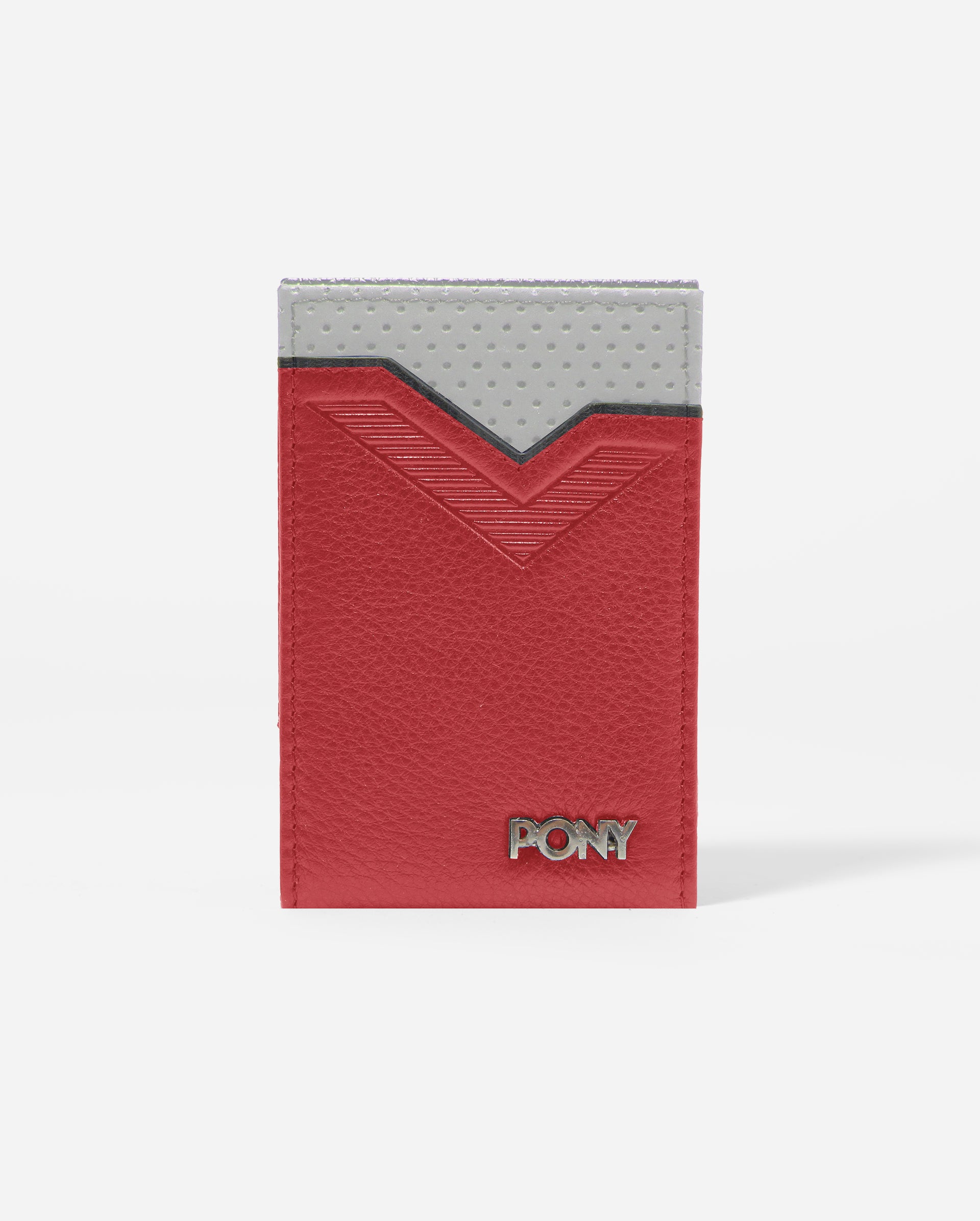 GIL TWO FOLD RED WALLET WITH MAGNETIC