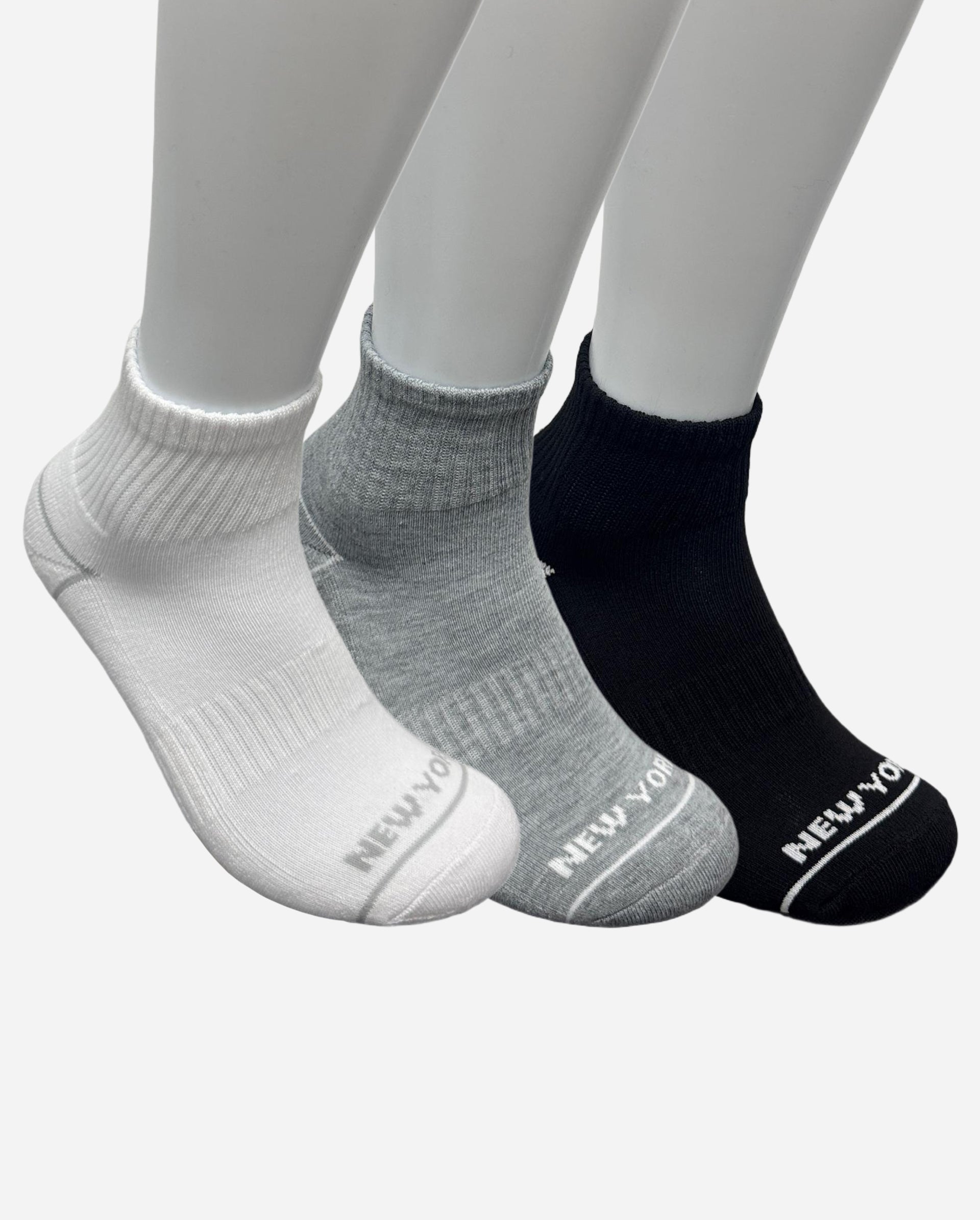 MEN'S HIGH QUARTER ATHLETIC SOCKS 10 PACK